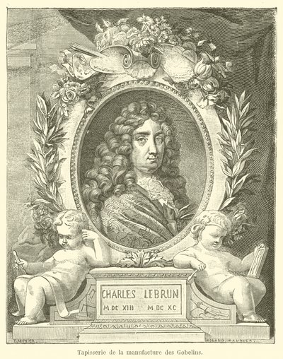 Gobelins gyár gobelinje (metszet) alkotó: French School