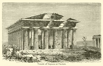 Neptunusz temploma Paestumban (metszet) alkotó: French School