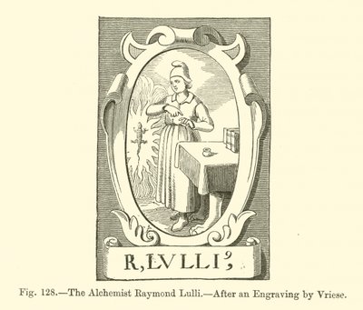 Az alkimista Raymond Lulli (metszet) alkotó: French School