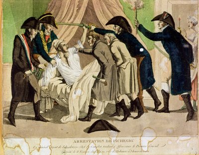 Charles Pichegru tábornok (1761-1804) letartóztatása a 19. század elején alkotó: French School