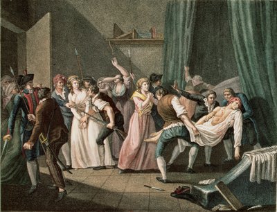 Marat meggyilkolása alkotó: French School