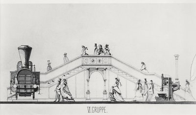 Az osztrák pavilon az 1867-es Universelle kiállításon (litho) alkotó: French School