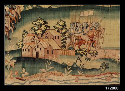 A jarnaci csata, a két sereg találkozása 1569. március 13-án (részlet) alkotó: French School