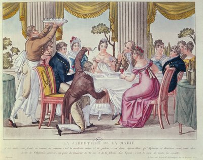 A menyasszonyok harisnyakötő, 1820 körül alkotó: French School
