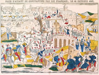 Konstantin elfoglalása a franciák által 1837. október 13-án alkotó: French School