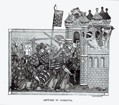 Damietta elfoglalása 1249-ben alkotó: French School