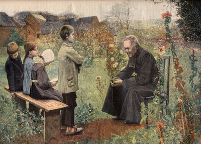 A katekizmus lecke a „Le Petit Journal”-ban, 1898. június (metszet) alkotó: French School