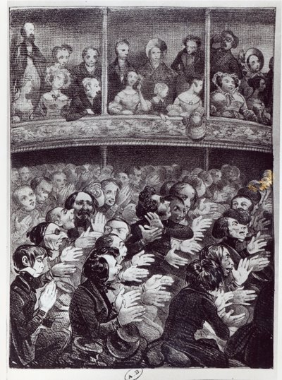 A Claque akcióban, 1830-40 körül alkotó: French School