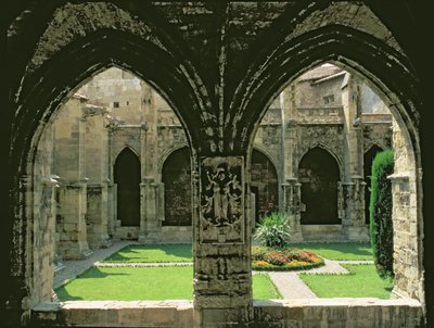 A kolostorkert, az egyik galériából nézve, 1272-1340 alkotó: French School