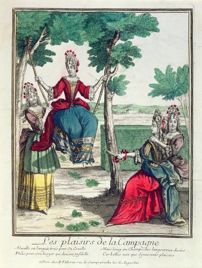 Az ország örömei, 17. század 2. fele (színes metszet) alkotó: French School
