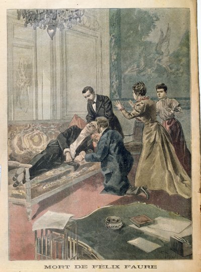 Felix Faure halála (1841-99) a Le Petit Journalból, 1899. február 26. alkotó: French School