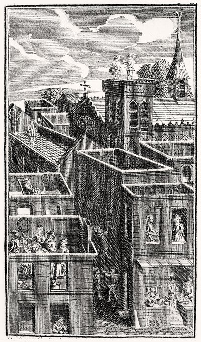 "Az ördög két pálcán", 1787 körül alkotó: French School