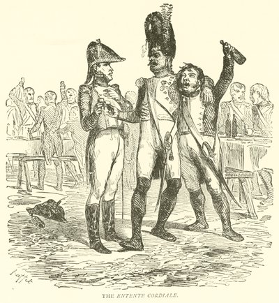 Az Entente Cordiale (metszet) alkotó: French School