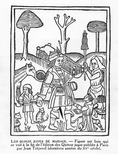 A házasság tizenöt öröme (metszet) alkotó: French School