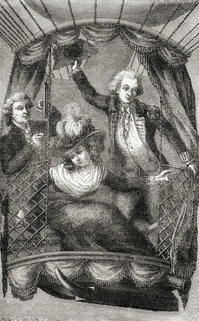 Az első léggömbemelkedés Angliában, 1784. szeptember 15., Fulgence Marion 