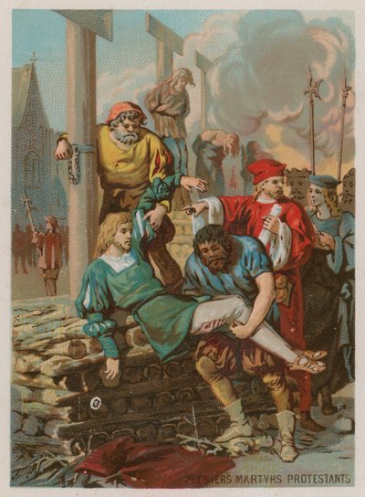Az első protestáns vértanúk alkotó: French School