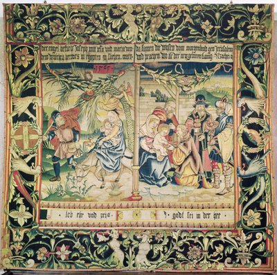 A menekülés Egyiptomba és a mágusok imádása, 1565 alkotó: French School