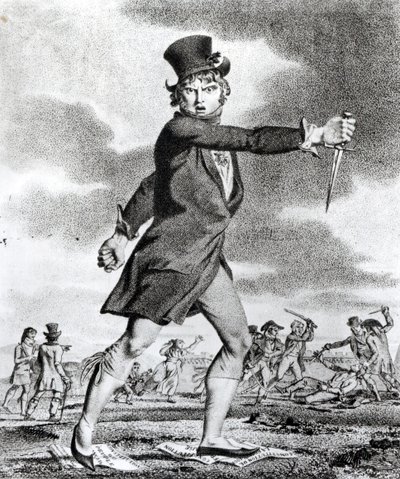 „Az igazság és a szabadság barátja”, jakobinus karikatúra a Nap Jakobin-ellenes Társaságáról, 1795 alkotó: French School