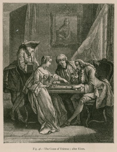 The Game of Trictrac; Eisen után alkotó: French School