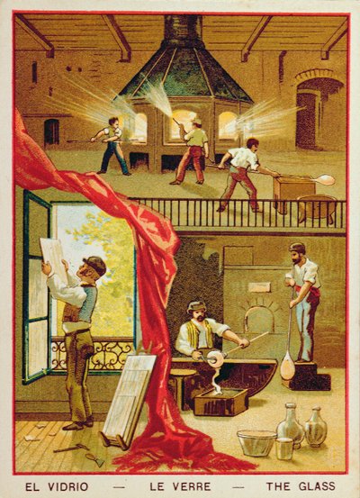 Az üveg, illusztráció egy gyerekkönyvből alkotó: French School