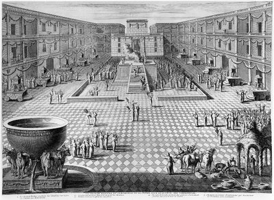 A nagy hozsanna, avagy szertartás a sátoros ünnep nyolcadik napján a jeruzsálemi templomban alkotó: French School