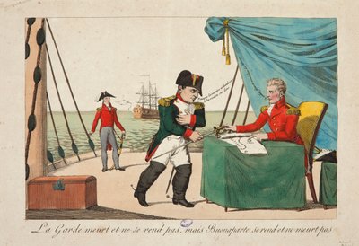 A Gárda meghal, de nem adja meg magát, de Bonaparte megadja magát, és nem hal meg alkotó: French School