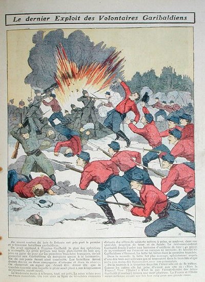 „A Garibaldi önkéntesek legújabb zsákmánya”, illusztráció gyerekeknek alkotó: French School