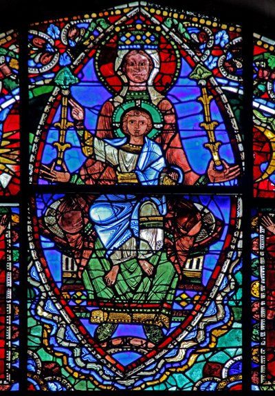 Krisztus élete ablak: The Virgin & Child (w50) alkotó: French School