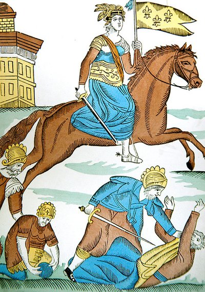 Az orléansi szobalány, 1820 körül (színes litó) alkotó: French School