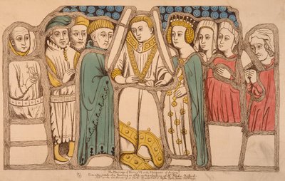 VI. Henrik angol és Anjou Margit házassága 1445-ben, 1793 alkotó: French School