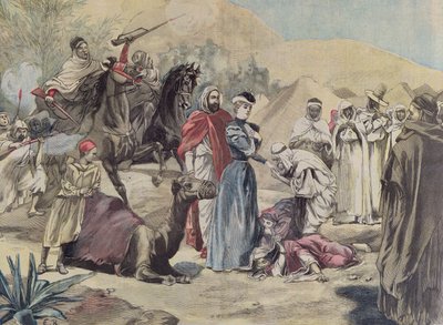 Egy európai nő házassága arab főnökkel, a Le Petit Journalból, 1899 alkotó: French School