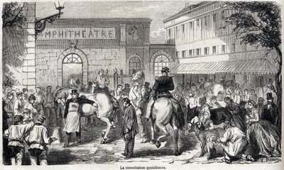 Alfort Nemzeti Állatorvosi Iskola - Les grandes écoles de France - Maison Alfort Állatorvosi Iskola 1866-ban - Napi konzultáció - Metszet az 1866-os „Le monde illustrious”-ban alkotó: French School