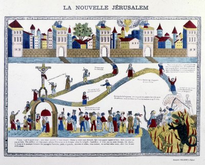 Az Új Jeruzsálem: Az utolsó ítélet – Epinal képe alkotó: French School