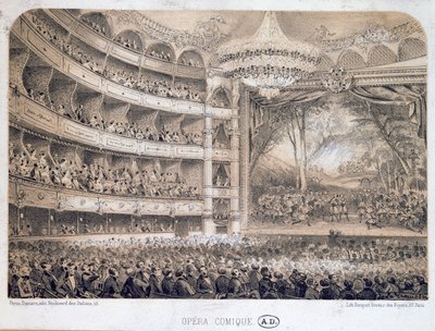 A párizsi Opera Comique, 1850-60 alkotó: French School
