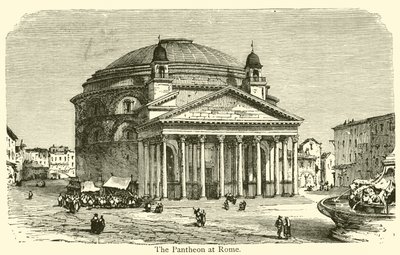 Pantheon Rómában (metszet) alkotó: French School