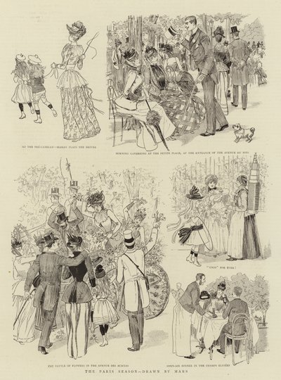 Párizsi szezon (litho) alkotó: French School