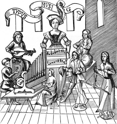 "A zene megszemélyesítése" alkotó: French School