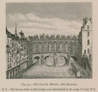 A Pont St. Michel; Martinet után alkotó: French School