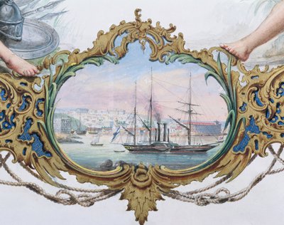 Der Hafen von Sewastopol, 1854 von French School