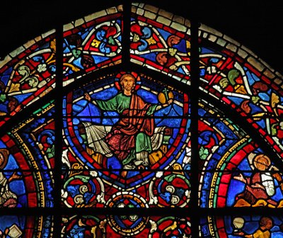 A tékozló fiú ablaka: Krisztus – Majestas Domini (w35) alkotó: French School