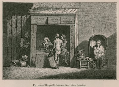 A nyilvános levélíró; Boissieu után alkotó: French School