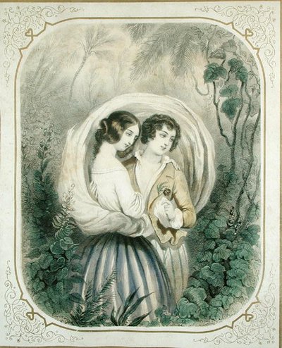 Henri Bernardin de Saint-Pierre (1737-1814) A visszatérés a sétáról, Paul et Virginie-ből alkotó: French School