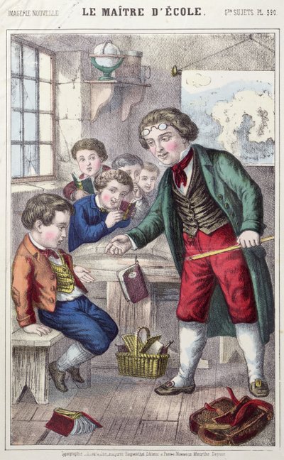 Az iskolamester, 1860-70 körül alkotó: French School