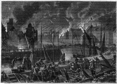 A második koppenhágai csata (vagy a koppenhágai bombázás) (1807. augusztus 16.-szeptember 5.) brit koppenhágai bombázás a dán-norvég flotta tizenhat fős növelése érdekében a napóleoni háborúk során - angol háborúk - az 1807-es koppenhágai csata alkotó: French School
