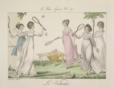 The Shuttlecock, 11. lemez a Le Bon Genre-ből, 1802 alkotó: French School