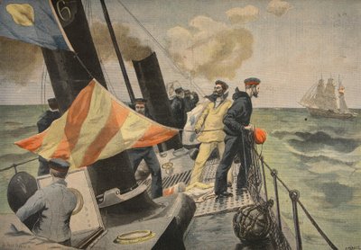 A spanyol-amerikai háború, illusztráció a Le Petit Journalból: Supplement illustre, 1898 alkotó: French School