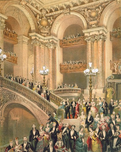 Az Opera lépcsőháza, 1875 körül alkotó: French School