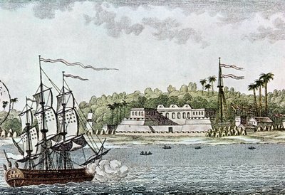 St. Louis városa, Szenegál, LAfrique-ből, R. Geoffroy, 1814 alkotó: French School