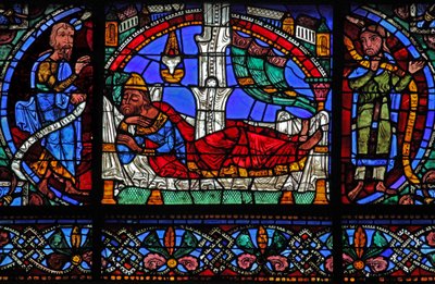 Jesse fája: Nahum, Jesse, Hosea (w49) alkotó: French School