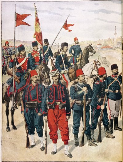 A török hadsereg a balkáni háború alatt, 1912-13 alkotó: French School